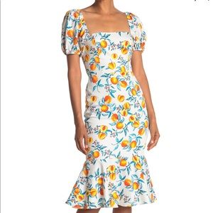 Amanda Uprichard Senorita Dress in Peaches